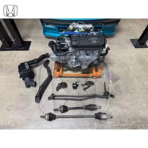 D16A6 Si complete swap with a built tran – Rare Honda Part