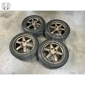 Volk Rays TE37 OG 17×8.5 +30 5×114.3 – Rare Honda Part