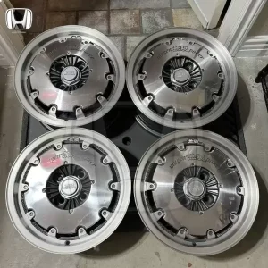 14×6 +38 4×100 Mugen cf48 Wheels – Rare Honda Part