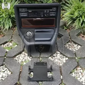 Black JDM oem 2 din console for civic eg – Rare Honda Part